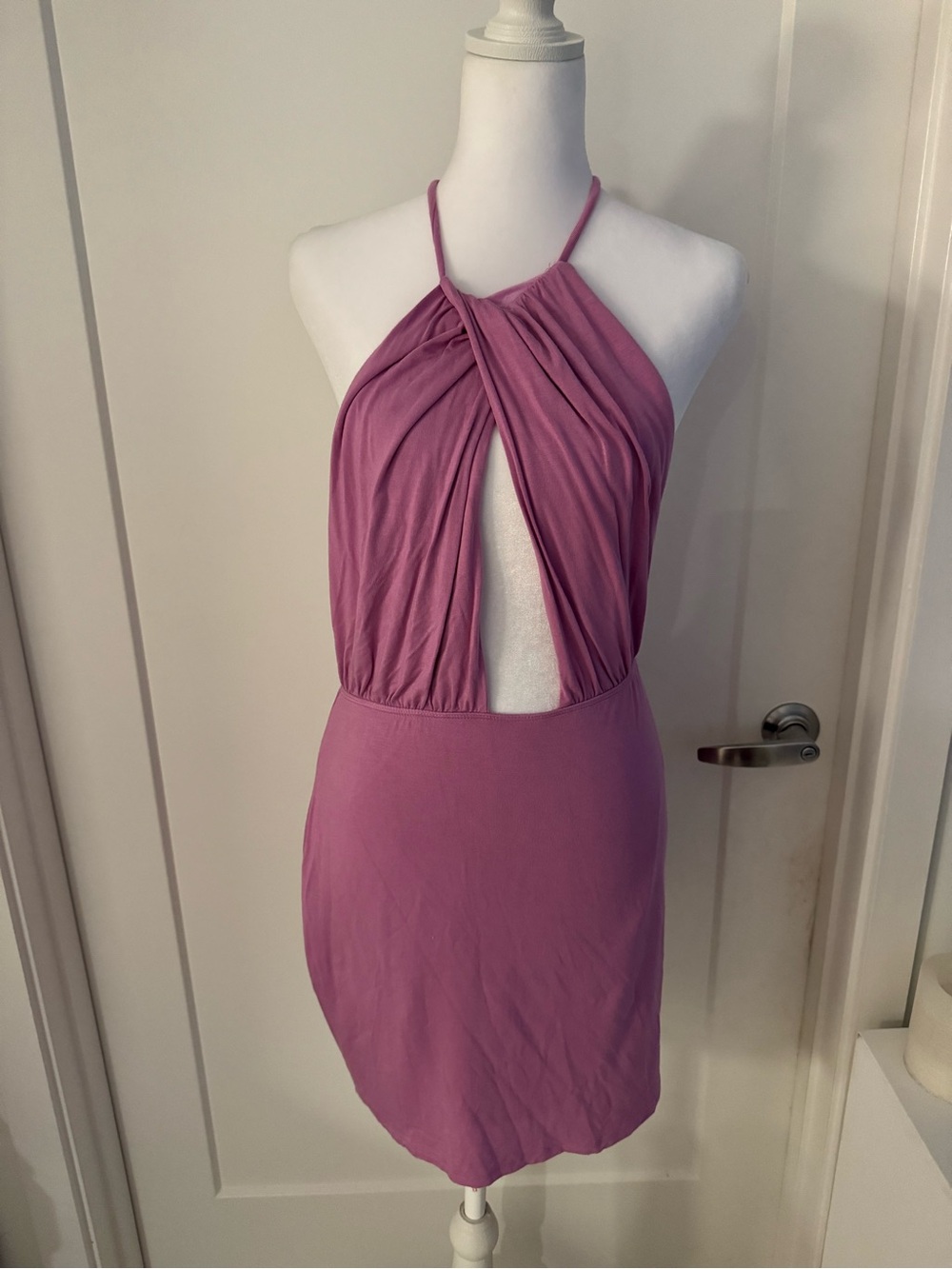 by the way-  Halter Cutout Mini Dress